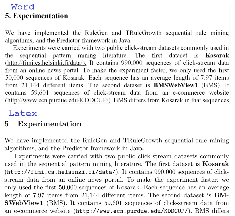 Thesis in word or latex